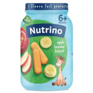 Nutrino voćni pire jabuka i banana sa keksom