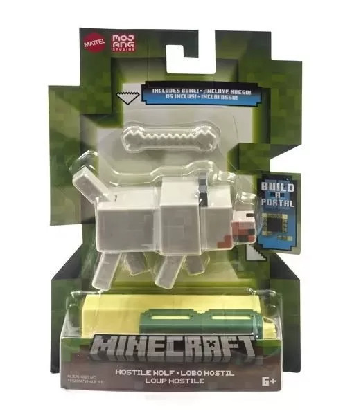 Minecraft Craft A Block Figurina Stronghold Hostile Wolf 8Cm