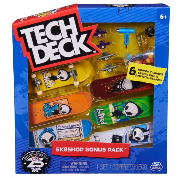 Tech Deck Pachet 6 Piese Cu Accesorii Fingerboard Blind