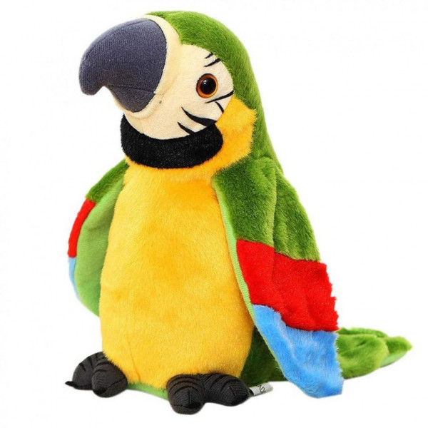 Jucarie Din Plus Interactiva Papagalul Pedro, Verde
