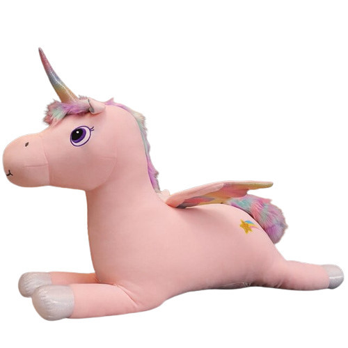 Figurina Din Plus, Unicorn Gigant 100 Cm, Roz
