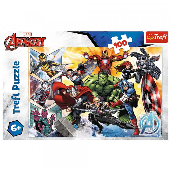 Puzzle Trefl 100 Marvel Avengers Puterea Razbunatorilor