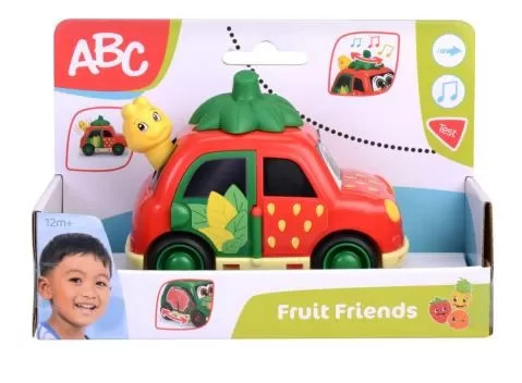 ABC Fruit Friends Masinuta Capsuna 12Cm