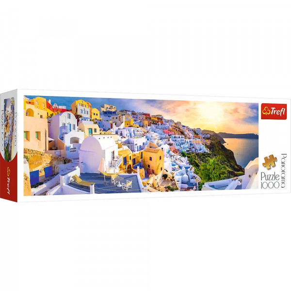 Puzzle Trefl 1000 Panorama Apus In Santorini