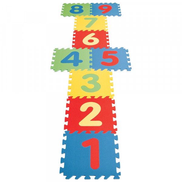 Covor Puzzle Cu Cifre Pentru Copii Pilsan, Educational Polyethylene Play Mat