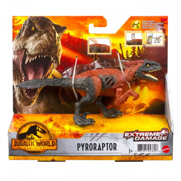 Jurassic World Extreme Damage Dinozaur Pyroraptor