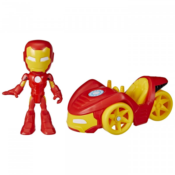 Spidey Prietenii Extraordinari Set Vehicul Si Figurina Iron Man