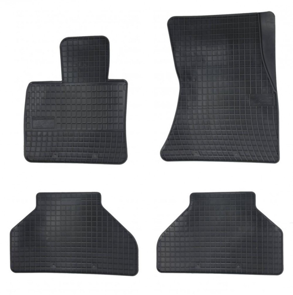 EZY-CARE Tailored Rubber Floor Mat & Boot Mat Set For BMW X5 (E70) 2007-2012 – Black