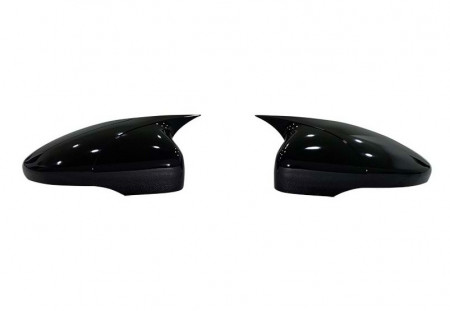 Capace oglinda compatibile cu VW Jetta 2010-2017 Negru lucios, Batman Style