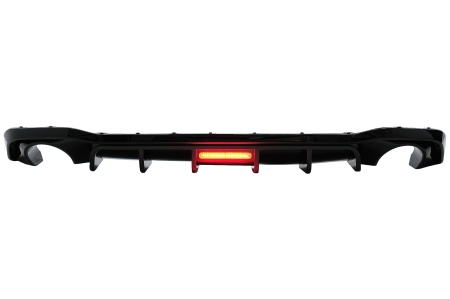 Difuzor Bara Spate compatibil cu VW Golf 8 Hatchback 2020-> Negru Lucios