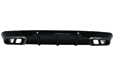 Difuzor Bara Spate cu Ornamente Toba Negre compatibil cu Mercedes CLS-Class C257 Sport Line 2018-> CLS63 Design