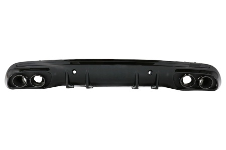 Difuzor cu ornamente evacuare compatibil cu Mercedes C-Class W205 S205 2014-2020 C43 Design pentru bara AMG Sport Line