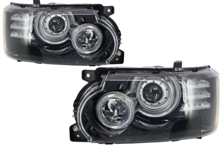 Faruri compatibil cu Land Range Rover Vogue L322 (2002-2009) Conversie Facelift 2010