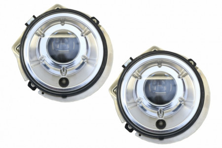 Faruri Crom si Lampi Semnalizare LED compatibil cu MERCEDES G-Class W463 (1989-2012) Bi-Xenon Look