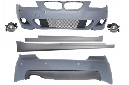 Kit Exterior compatibil cu BMW Seria 5 E60 2003-2007 M-Technik Design cu PDC 24mm