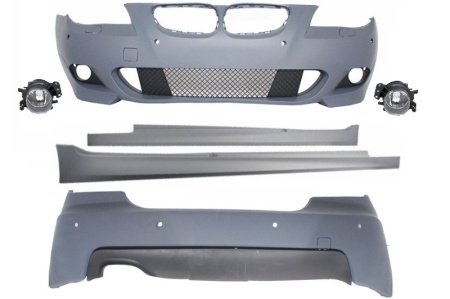 Kit Exterior compatibil cu BMW Seria 5 E60 2007-2010 M-Technik Design cu PDC 18 cm