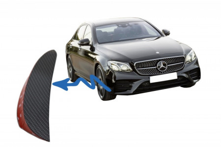 Ornamente bara fata flapsuri compatibil cu Mercedes E Class W213 2016-> C238 Design Carbon Film