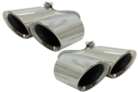Ornamente Evacuare compatibil cu Porsche Cayenne 9Y0 SUV 3.0 2018-> Crom
