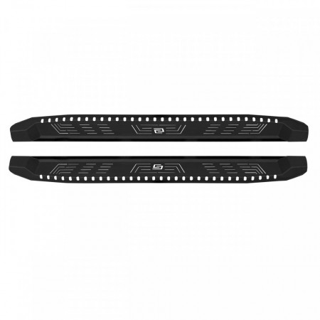 Praguri Laterale Trepte Laterale cu LED metalice compatibil cu Ssangyong Musso 2019-> model V1