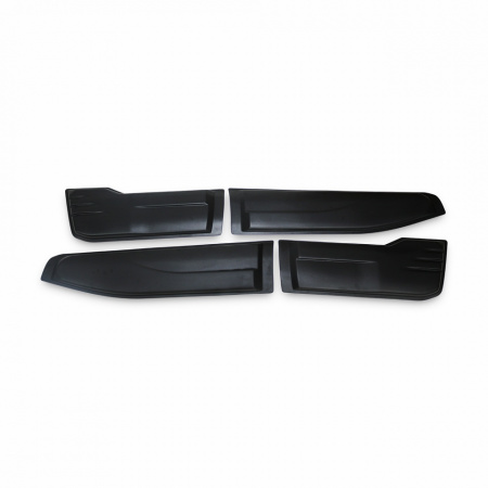 Set 4 Protectii laterale pentru usi compatibile Nissan Navara D40 2006-2015, plastic ABS, calitate Premium