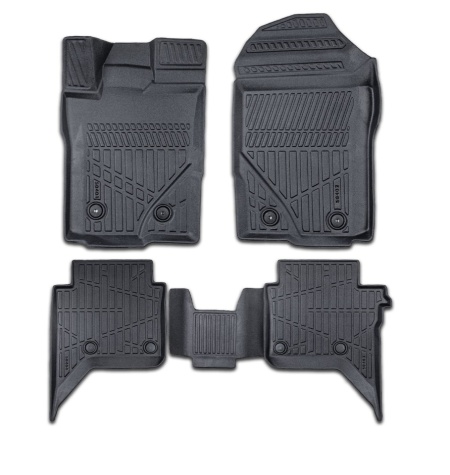 Set covorase auto cauciuc Ford Ranger 2023->, forma tavita 3D