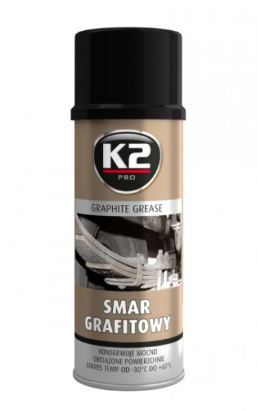 Vaselina grafitata spray K2 Graphite Grease 400 ml.