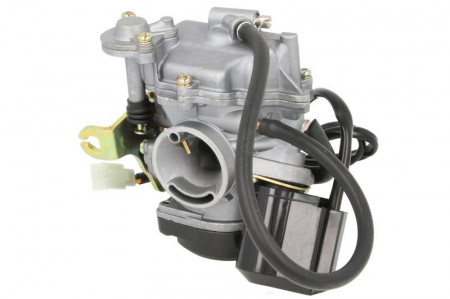 Carburator complet scuter 4T GY6 80cc, vacuum constant, diametru duză 28 mm, diametru filtru 38 mm