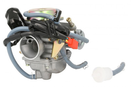 Carburator scuter 4T GY6 125cc, duză 104 mm, vid constant, diametru conector 38 mm, se potrivește și motoarelor 150cc