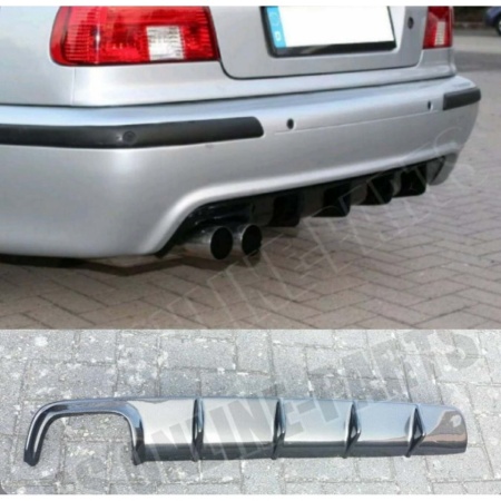 Difuzor Bara Spate Cu Evacuare Dubla stanga compatibil cu BMW Seria 5 E39 1995-2003 M5 Design