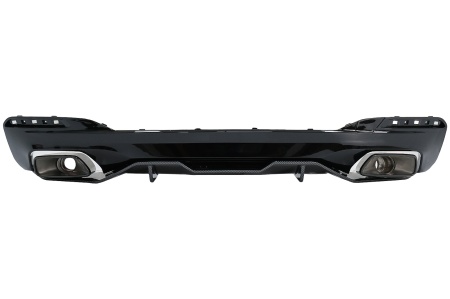 Difuzor Bara Spate Evacuare Dubla compatibil cu BMW 5 Series G30 G38 2016-2019 540 M Performance Design Carbon Look
