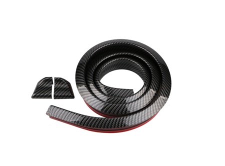 Eleron auto universal din cauciuc tip M Carbon Design lungime 150 cm x 3.5 cm latime cu capete din plastic