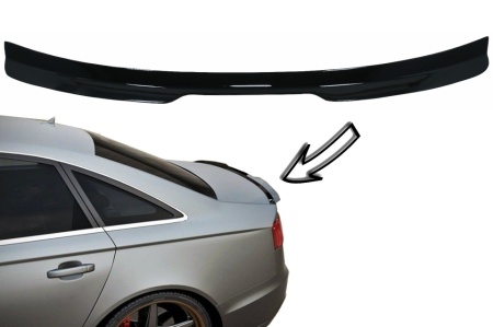 Eleron portbagaj compatibil cu Audi A6 C7 4G Sedan 4 Usi 2011-2018 Negru Lucios