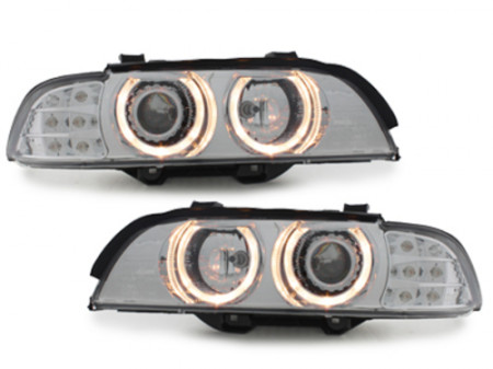Faruri compatibil cu BMW E39 5er 95-00_LED indicator_chrome