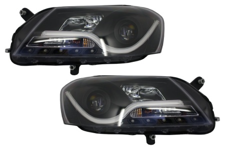 Faruri compatibil cu VW compatibil cu VW Passat B7 (2010-2014) DRL Negru