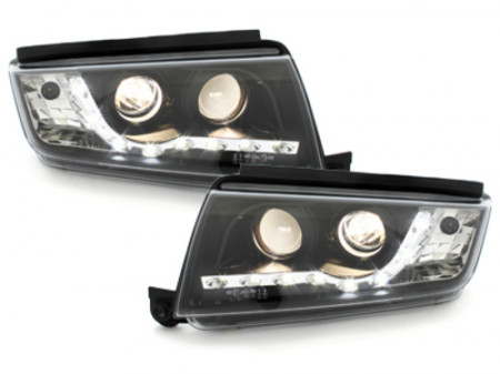 Faruri DAYLIGHT compatibil cu Skoda Fabia (12.1999-2008) Negru