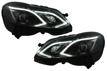 Faruri LED Xenon compatibil cu Mercedes E-Class W212 (2009-2012) Facelift Design
