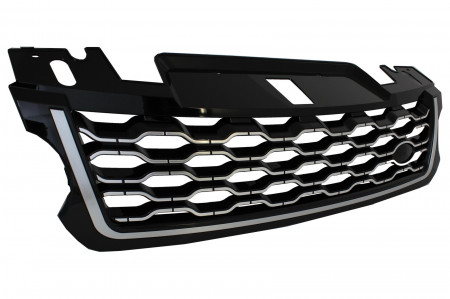 Grila Centrala compatibil cu Land Range Rover Sport L494 (2013-2017) Negru Chrom Facelift 2018+ Design