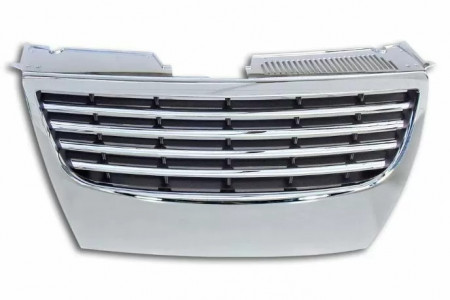 Grila centrala compatibil cu VW Passat B6 2005-2010, Crom, fara PDC