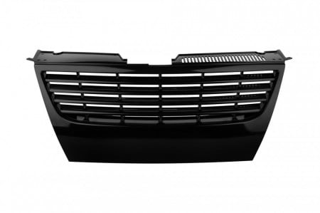 Grila centrala compatibil cu VW Passat B6 2005-2010, Negru lucios, fara PDC