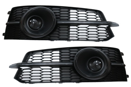 Grile Laterale compatibil cu AUDI A6 C7 4G S Line Facelift 2015-2018 Negru