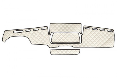Husa bord piele ecologica compatibil cu MAN TGX 2007-2020, crem