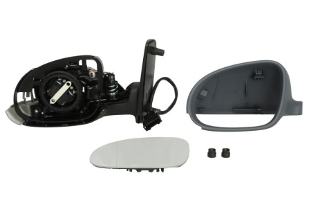 Oglinda retovizoare completa, (electric, asferice, incalzita, captuseala) parte montare STANGA compatibil cu VW GOLF 5 / JETTA / PASSAT / SHARAN 2003-2010