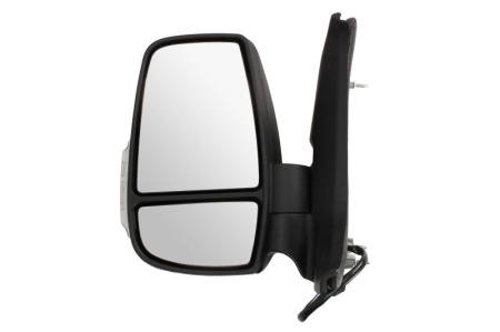 Oglinda retovizoare completa (electric, convexa, incalzita, crom) parte montare STANGA compatibil cu FORD TRANSIT 2013-2018