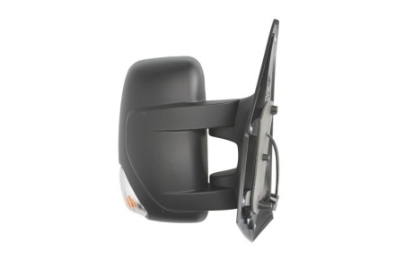 Oglinda retovizoare completa, (manual, convexa, crom) parte montare DREAPTA compatibil cu RENAULT MASTER 2010->