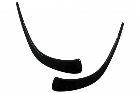Ornamente bara fata flapsuri compatibil cu Mercedes CLA C118 X118 2019-> Negru Lucios