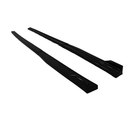 Prelungire praguri laterale universale, negru Lucios, lungime 190 cm, 4 piese/set