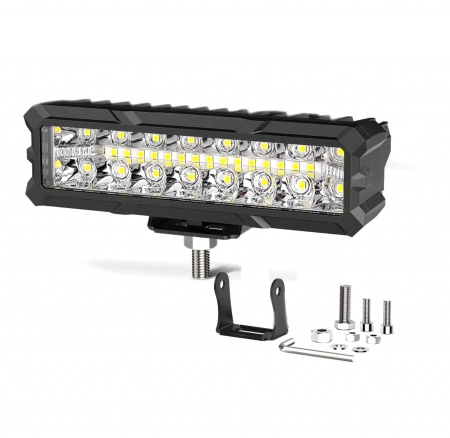 Proiector auto Led bar, lumina combinata pentru ATV, SUF, Jeep 4x4, Camion, 12-24V, lungime 15.5 cm, 93 W