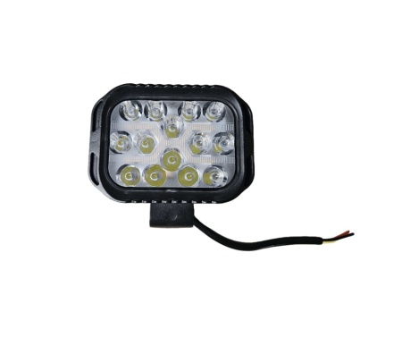Proiector cu led, 42W, 12V-24V, 1500 lm, cu stroboscop si pozitie galbena, carcasa aluminiu
