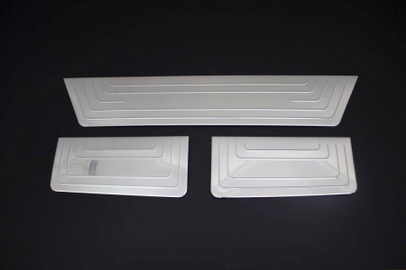Ser 3 ornamente inox praguri compatibile VW T5 Tansporter Caravelle Multivan 2004-2015 (3 piese)
