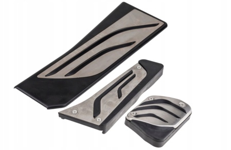 Set 3 ornamente pedale sport compatibil BMW X5 F15 2013-2018, X6 F16 2014-2018 cutie automata